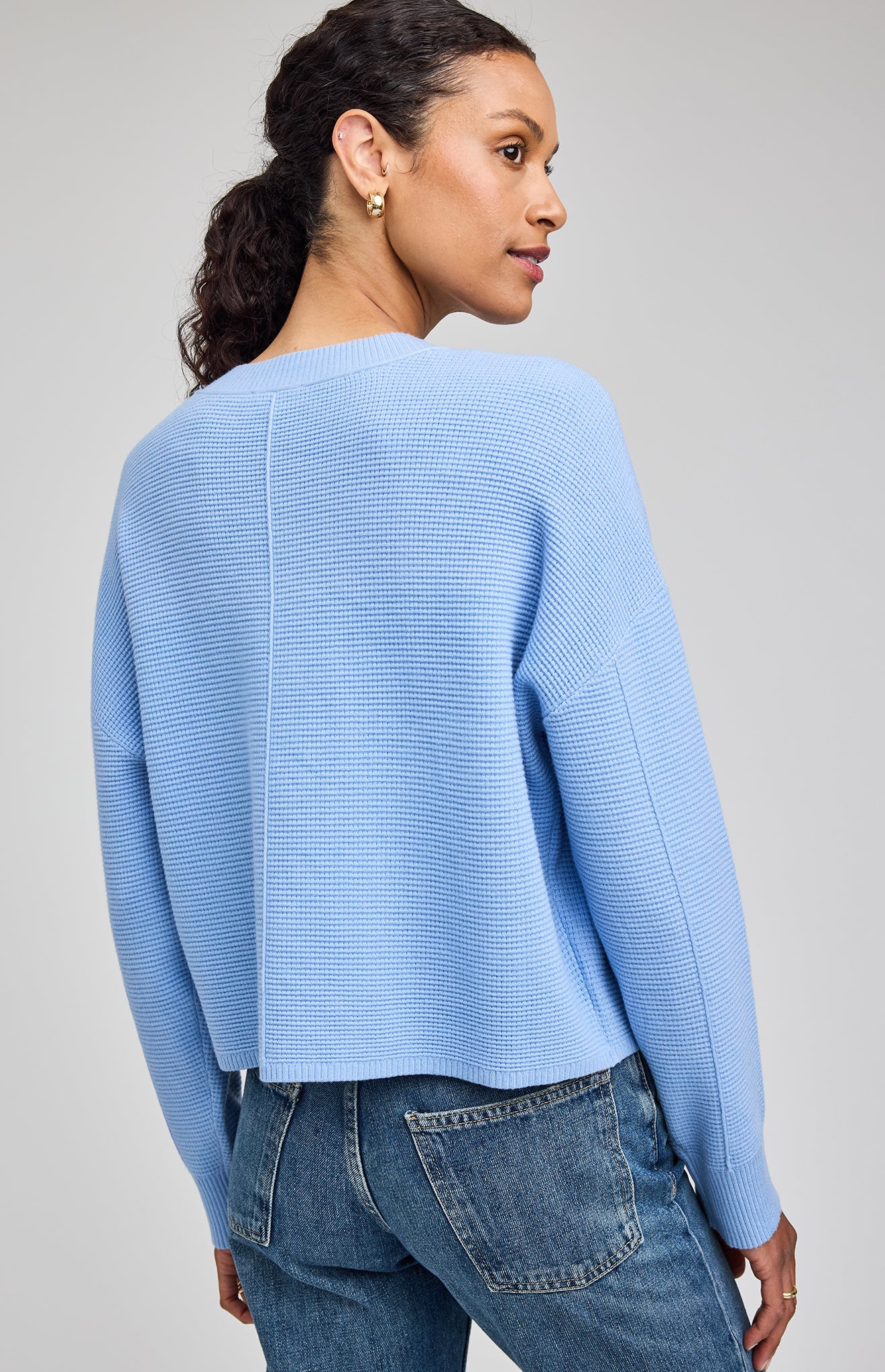 Joyce Cardigan|color:Sky