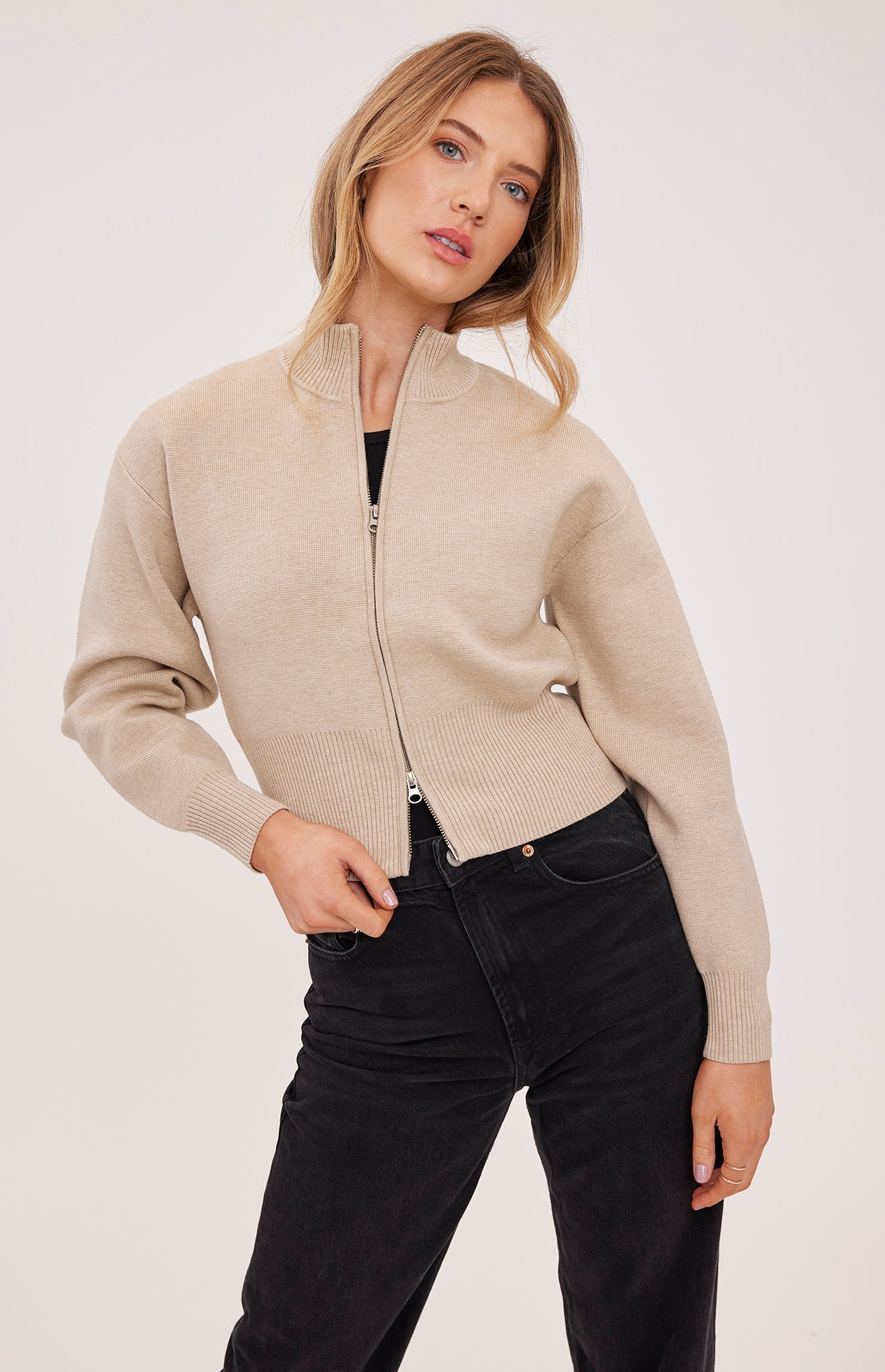 Rowan Zip Up Sweater