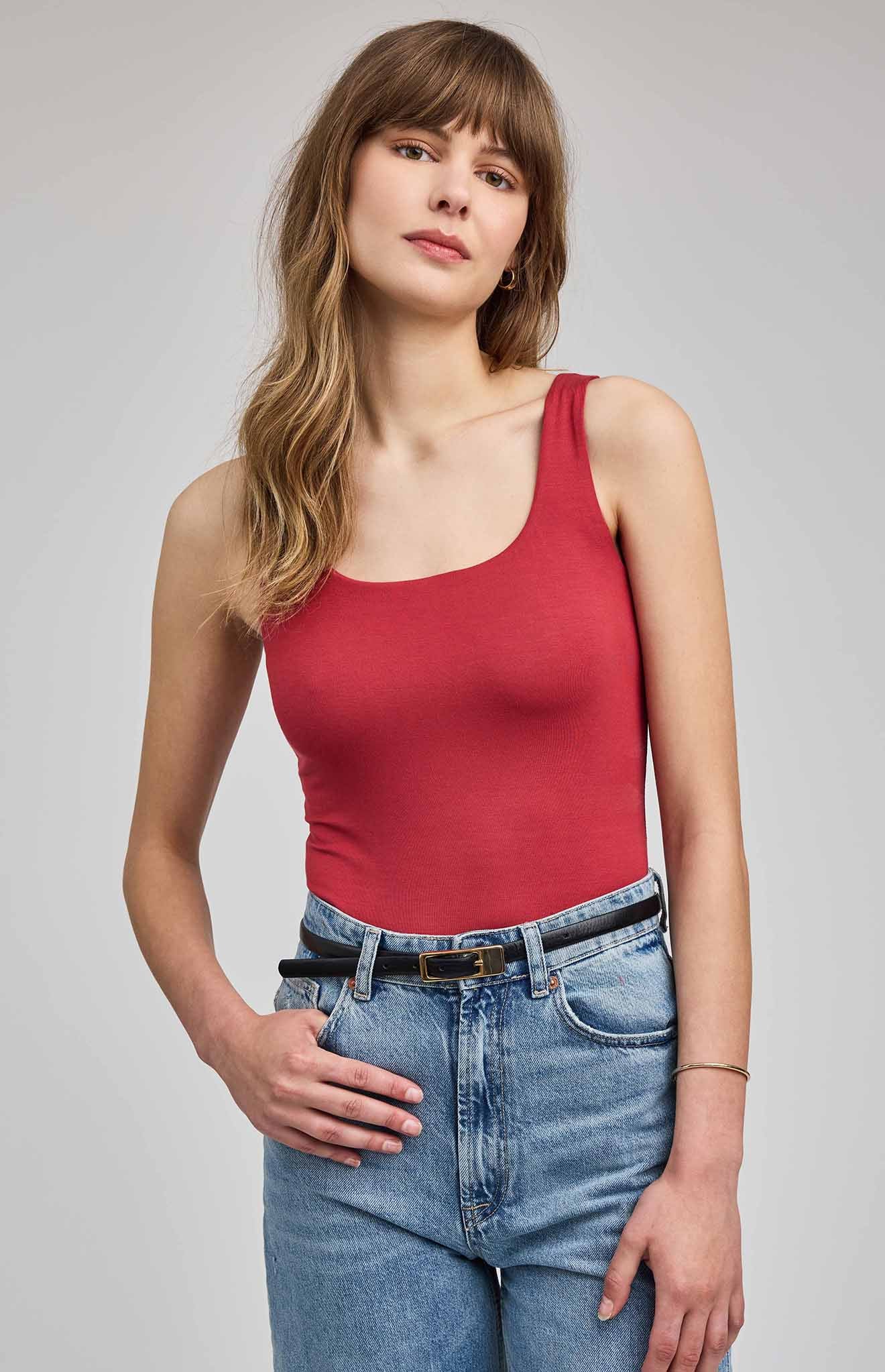 Blanche Tank|color:Garnet