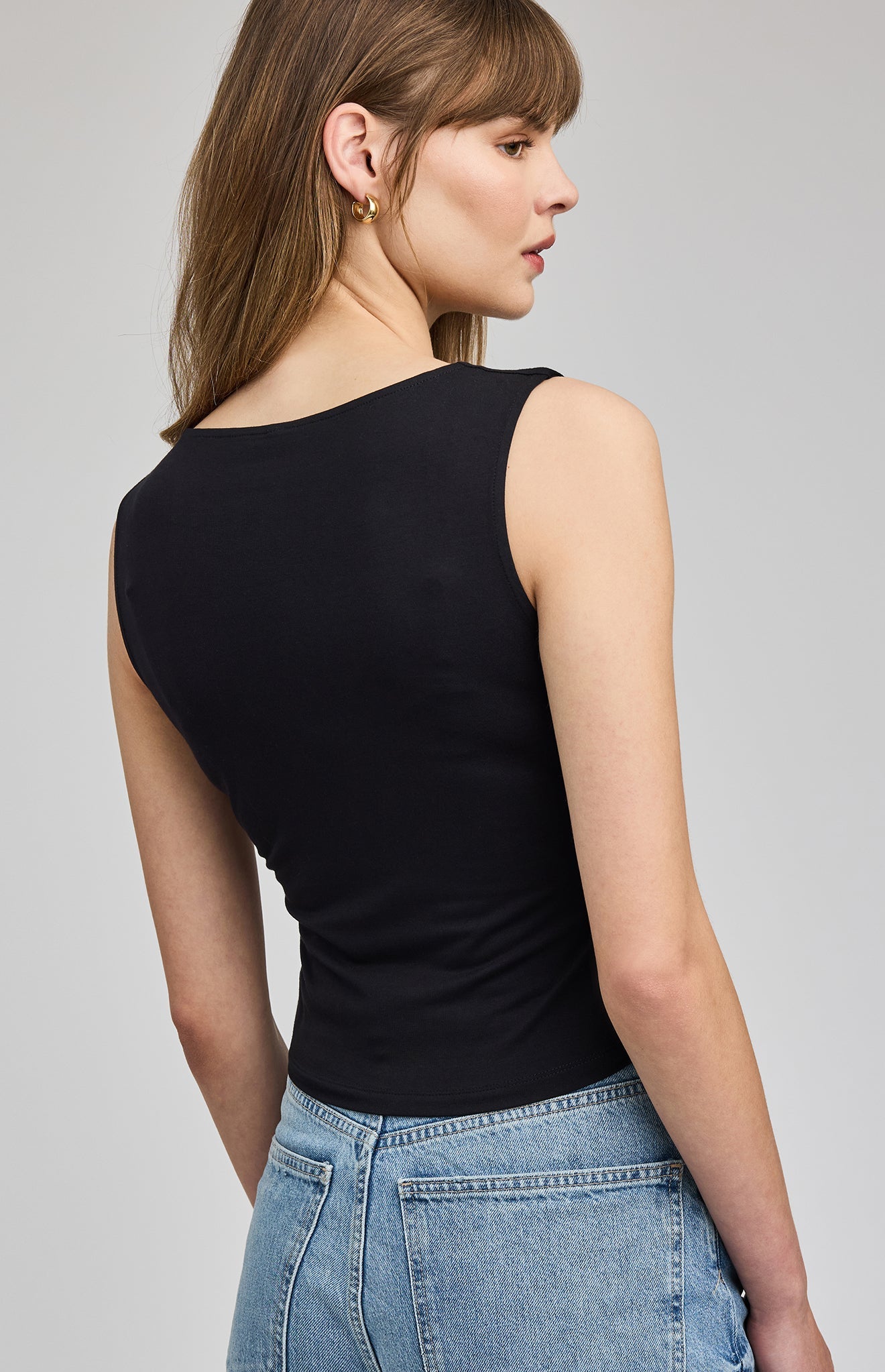 Cassidy Sleeveless Top|Black