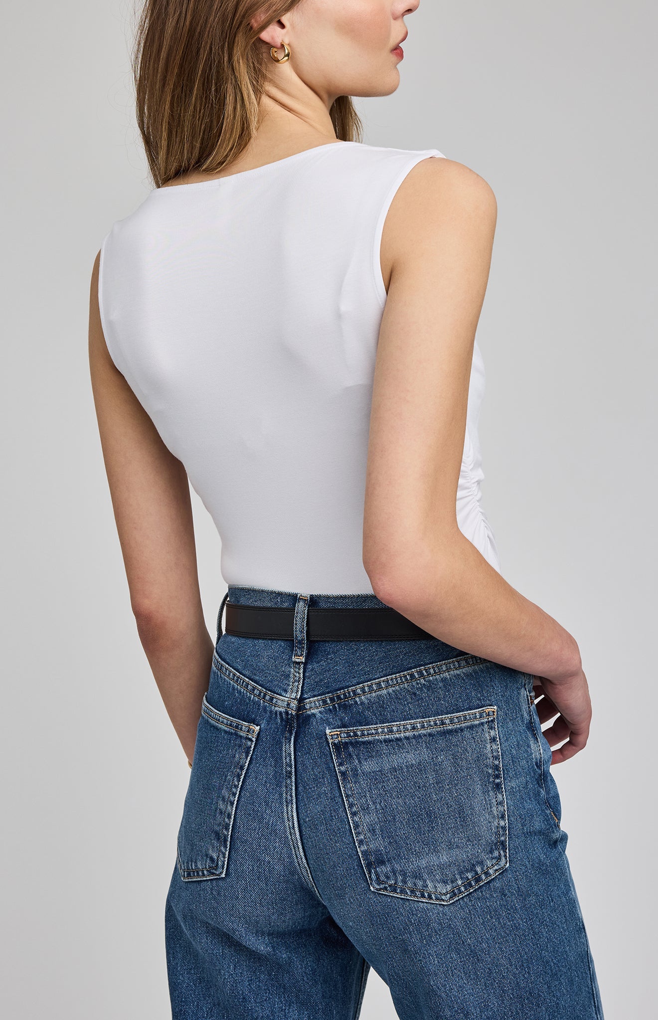 Cassidy Sleeveless Top|White