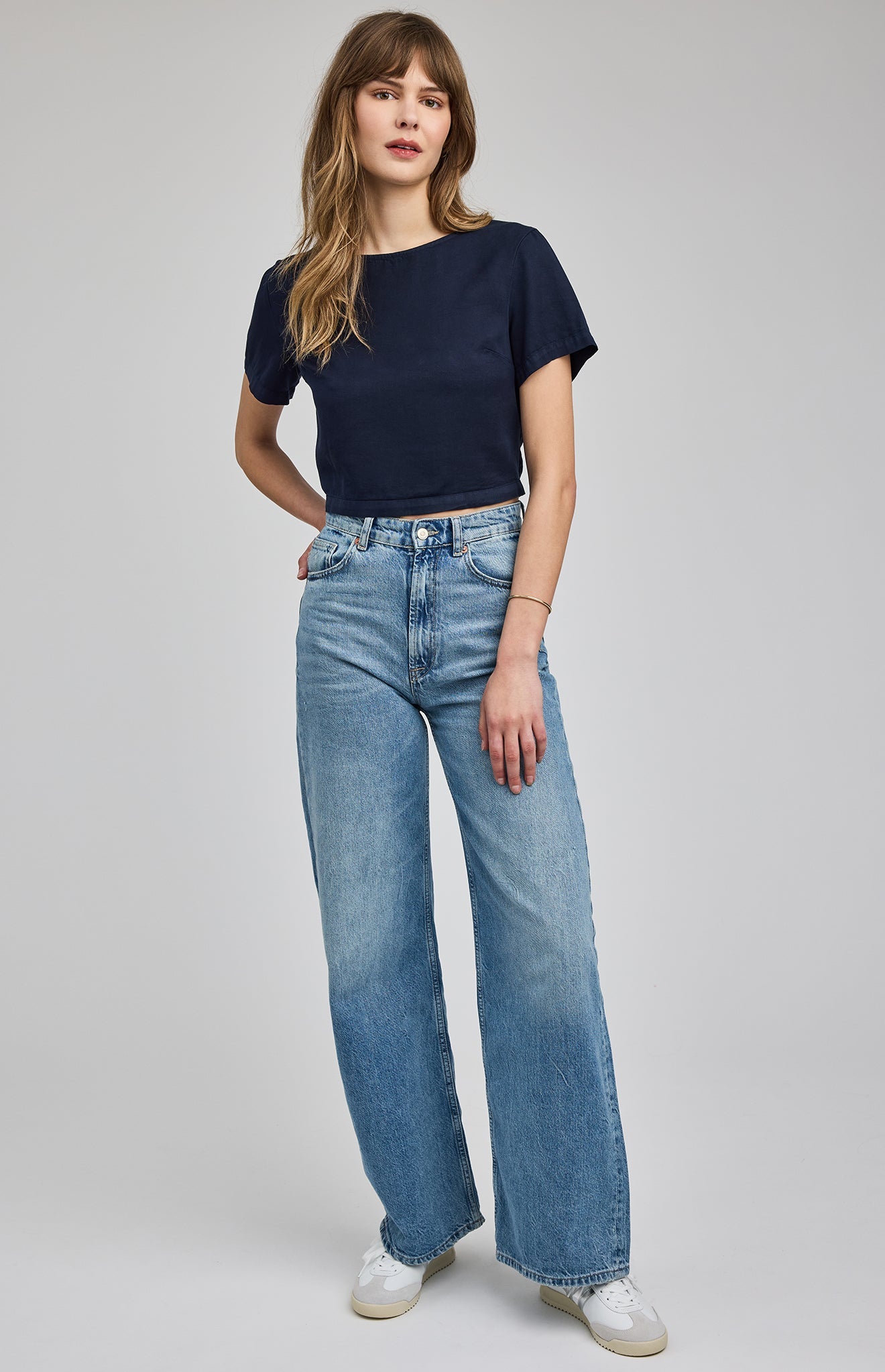 Alessandra Top|Washed Navy