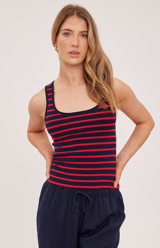 Sierra Tank|color:Garnet Stripe