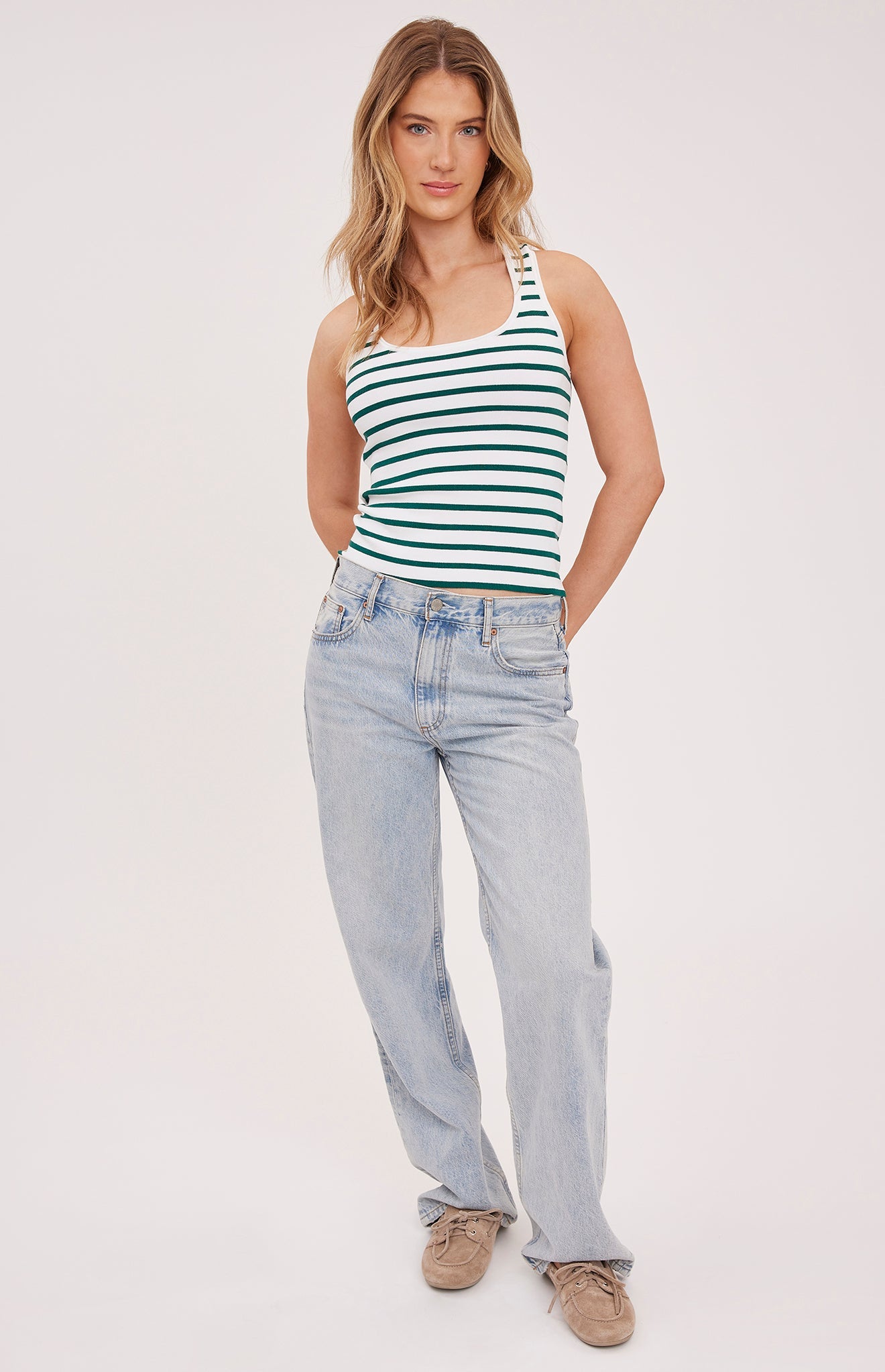 Sierra Tank|color:Kelly Stripe