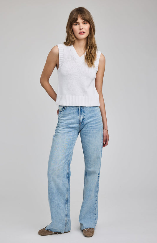 Pippa Knit Vest|White