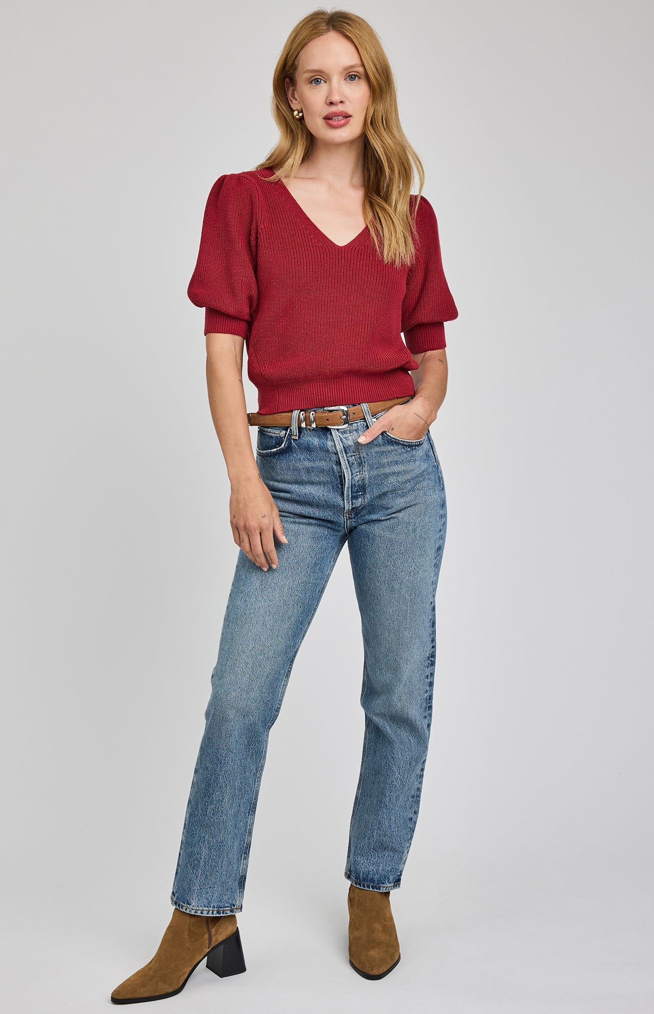 Phoebe Sweater|Garnet