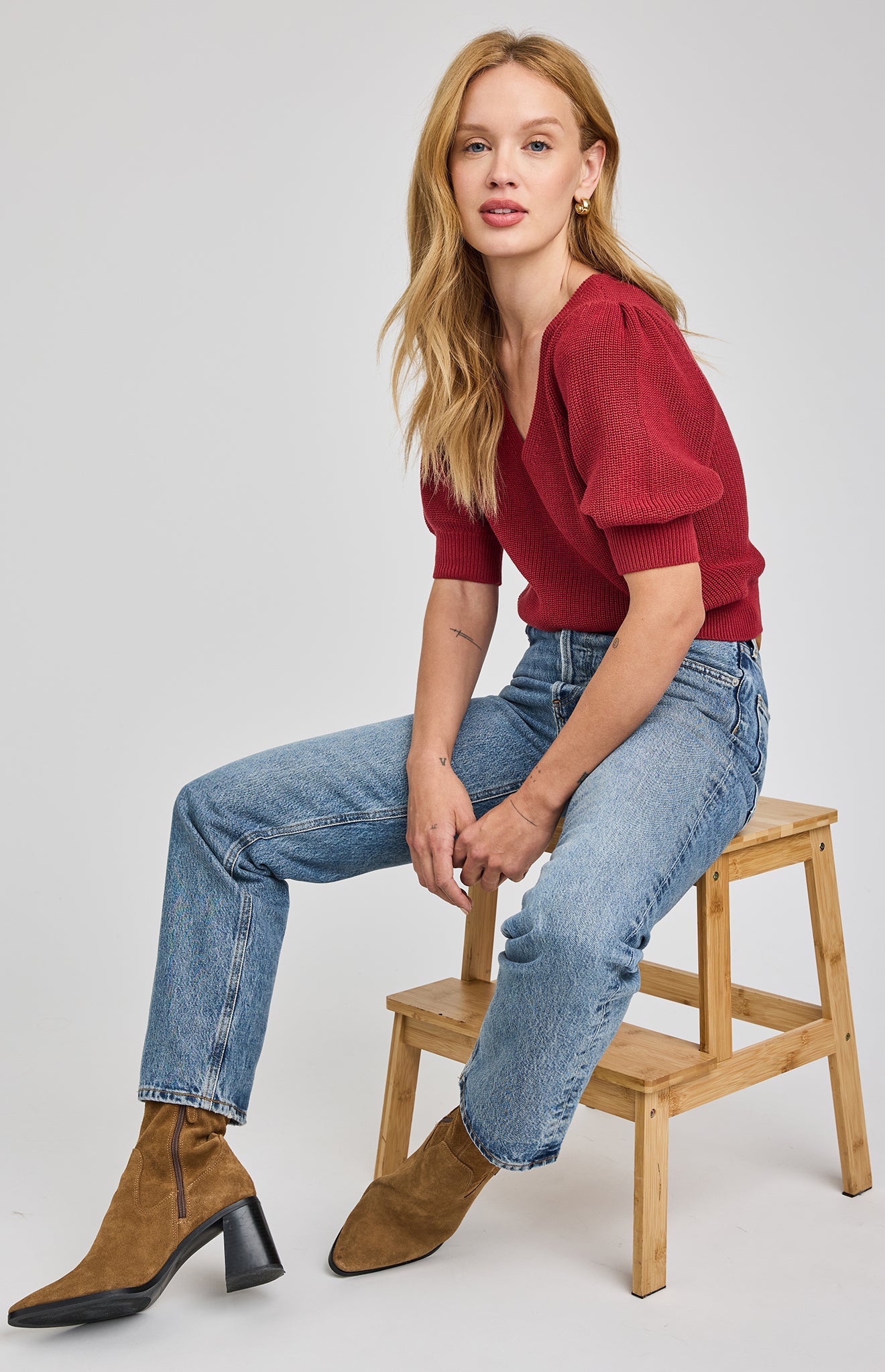 Phoebe Sweater|Garnet