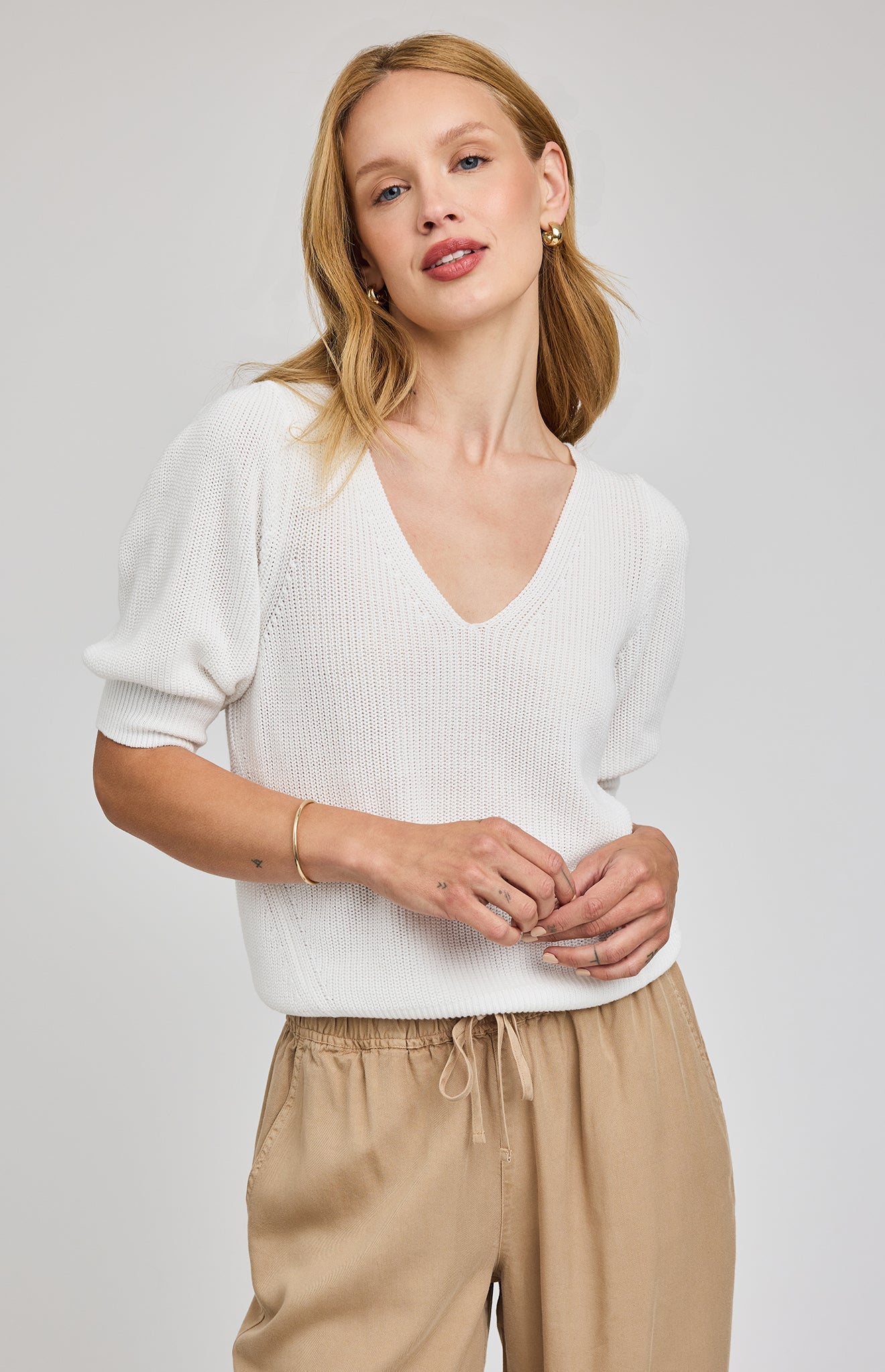 Phoebe Sweater|White