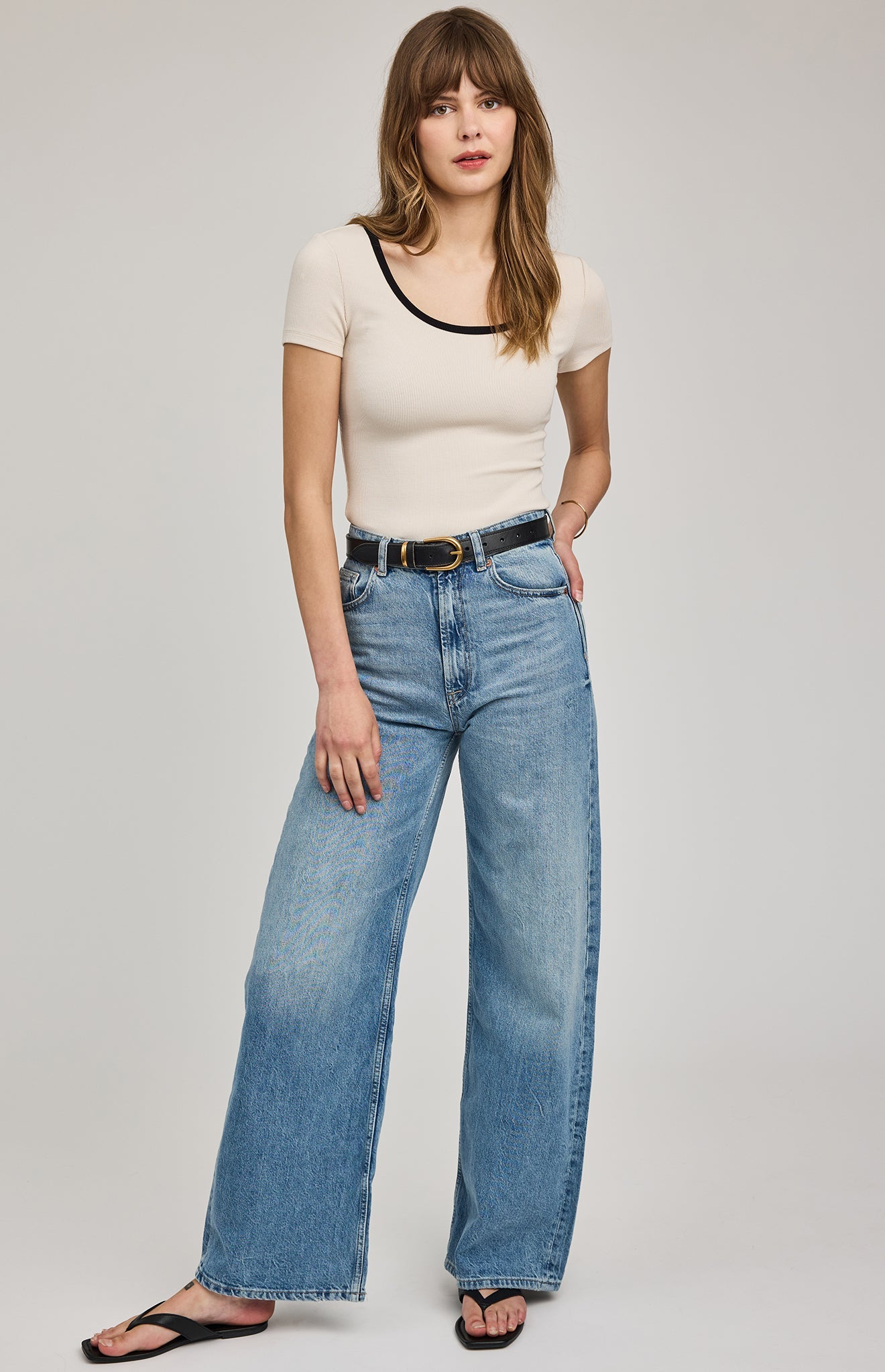 Shayleen T-Shirt|color:Alabaster Ringer