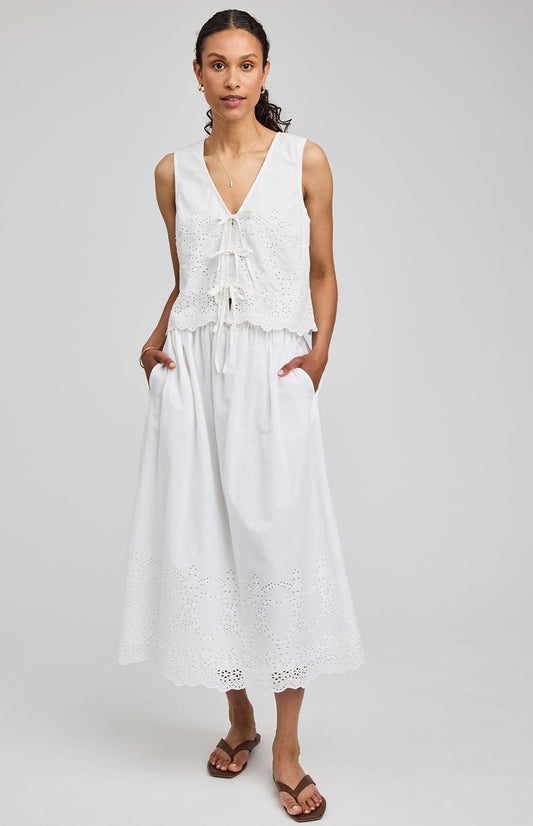 Rhea Sleeveless Top|color:White