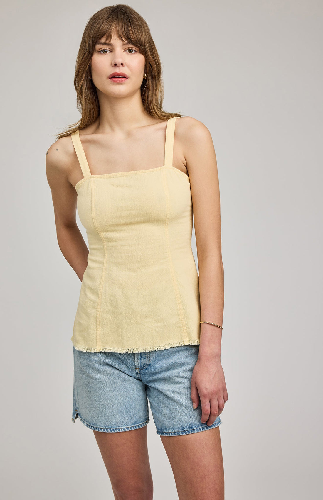 Inez Tank Top|color:Cornsilk