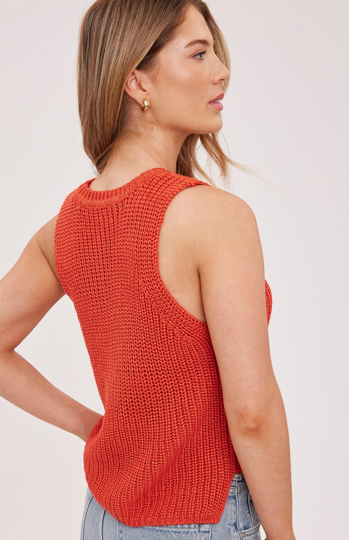 Andrea Knit Tank|color:Cayenne