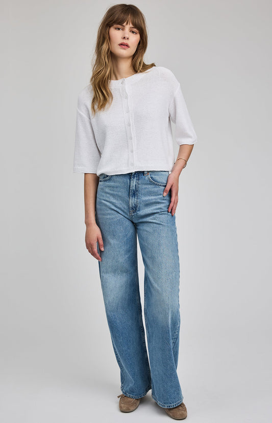 Genevieve Cardigan|color:White