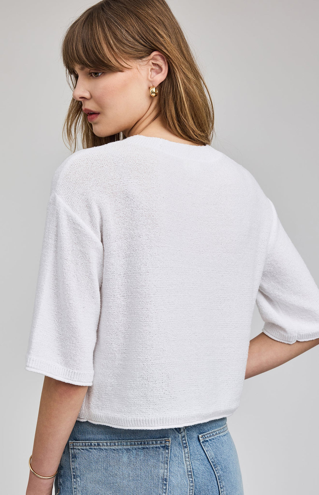 Genevieve Cardigan|color:White