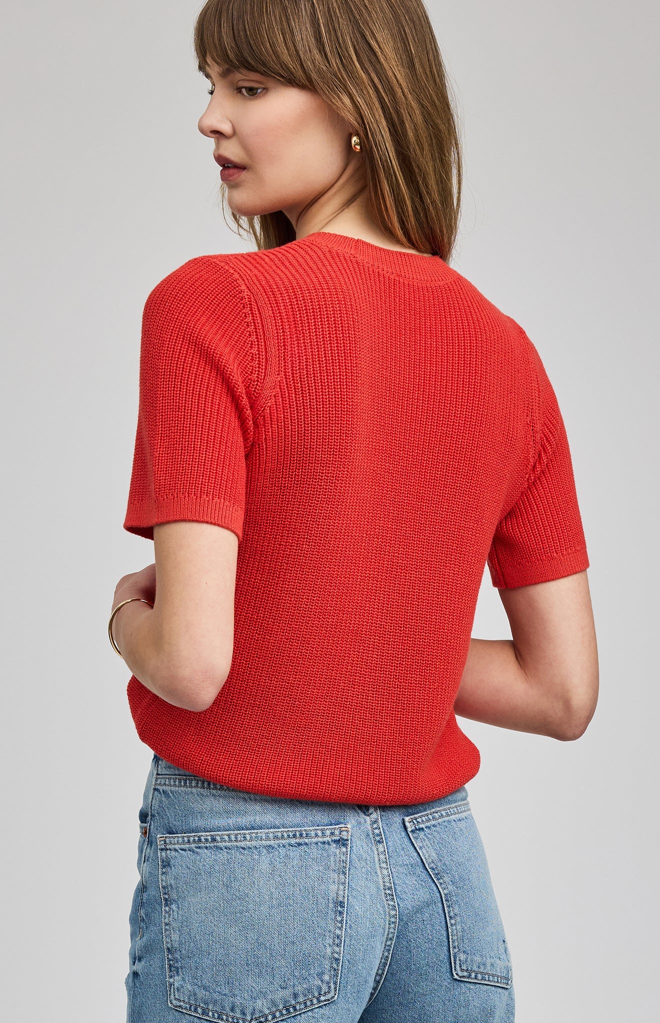Faye Knit Top|color:Grenadine