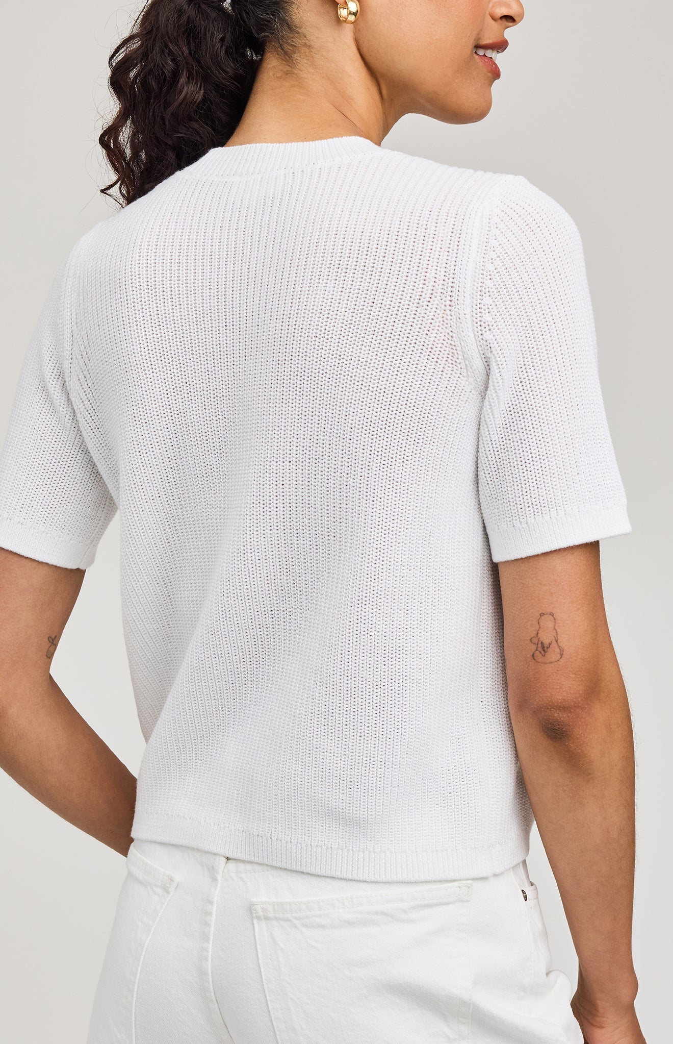 Faye Knit Top|color:White