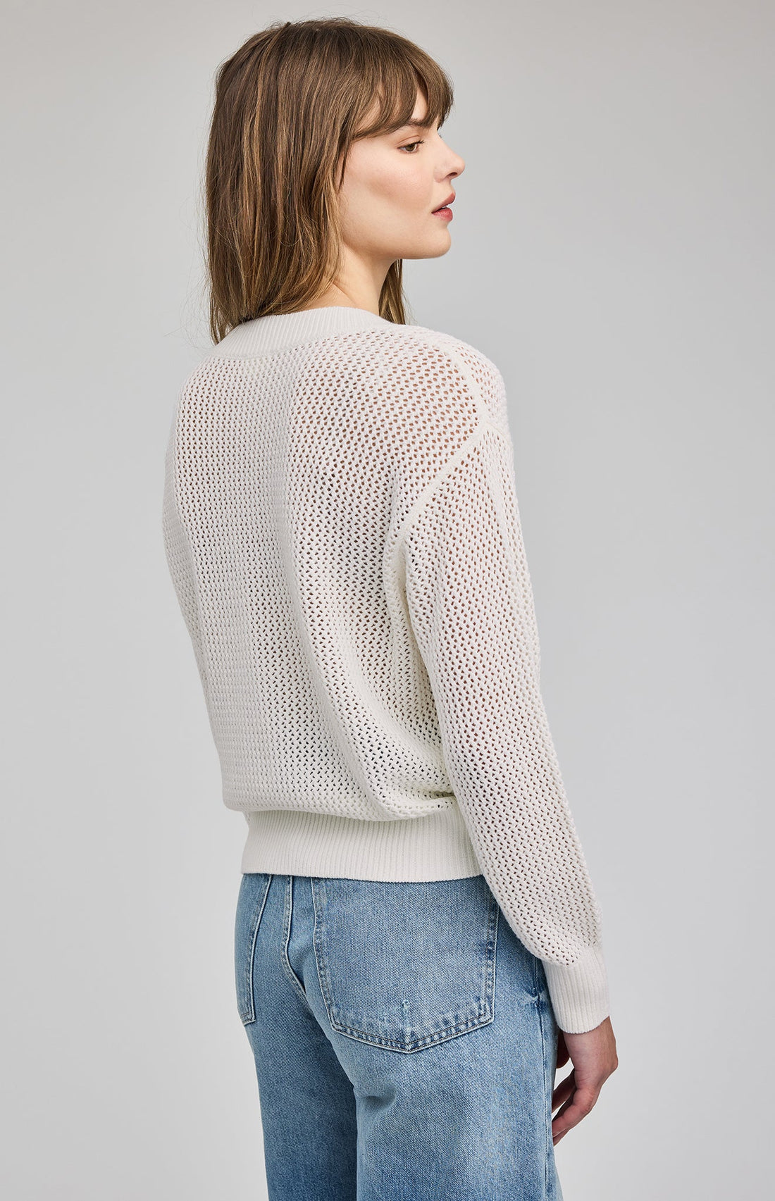 Jensen Knit Pullover|color:White