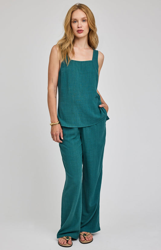 Finley Linen Pant|color:Lagoon