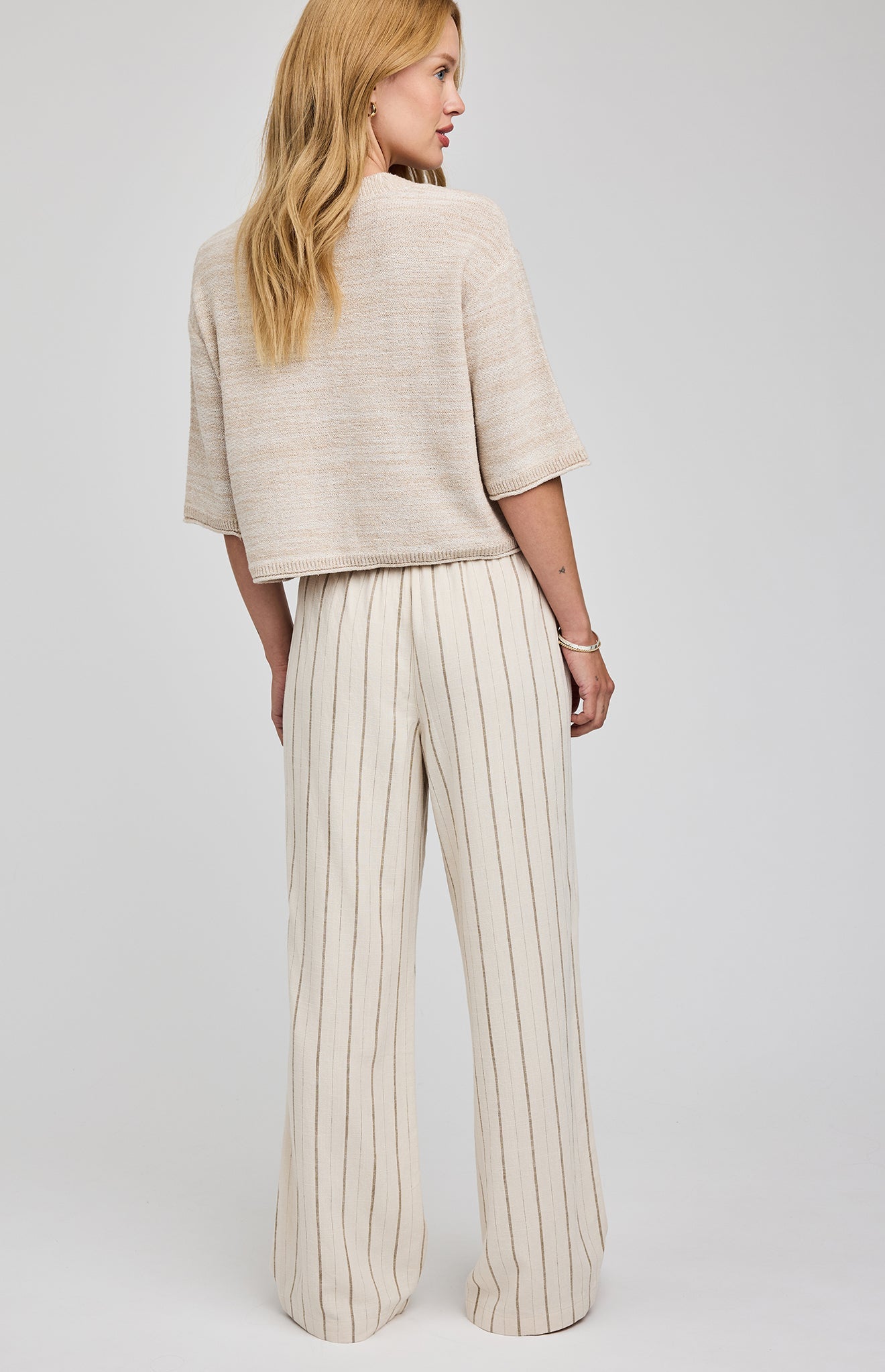 Finley Linen Pant|color:Linen Stripe