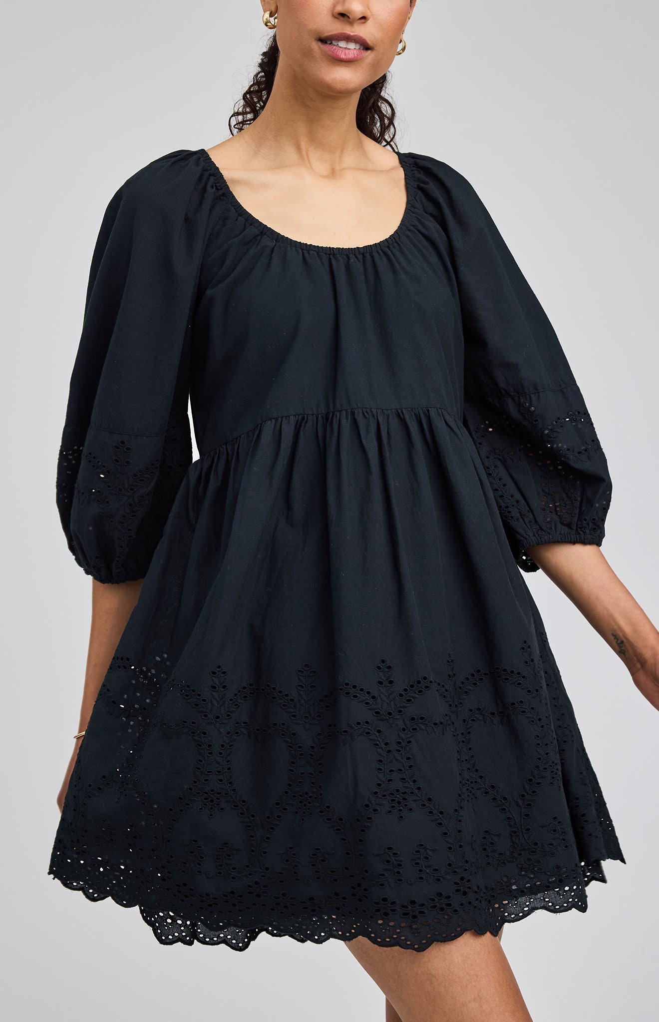 Coralina Mini Dress|color:Black