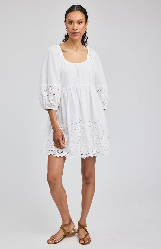 Coralina Mini Dress|color:White
