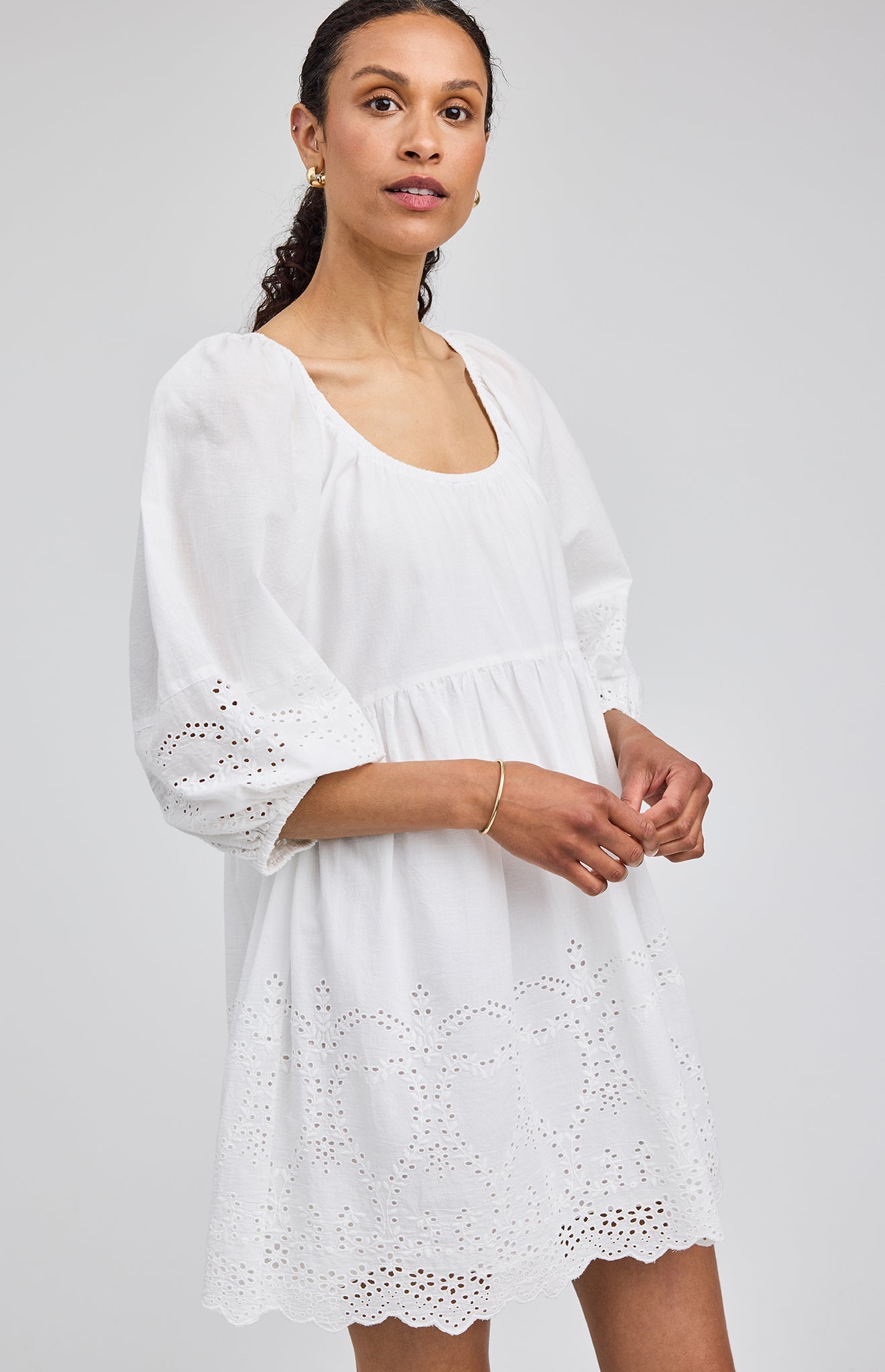 Coralina Mini Dress|color:White