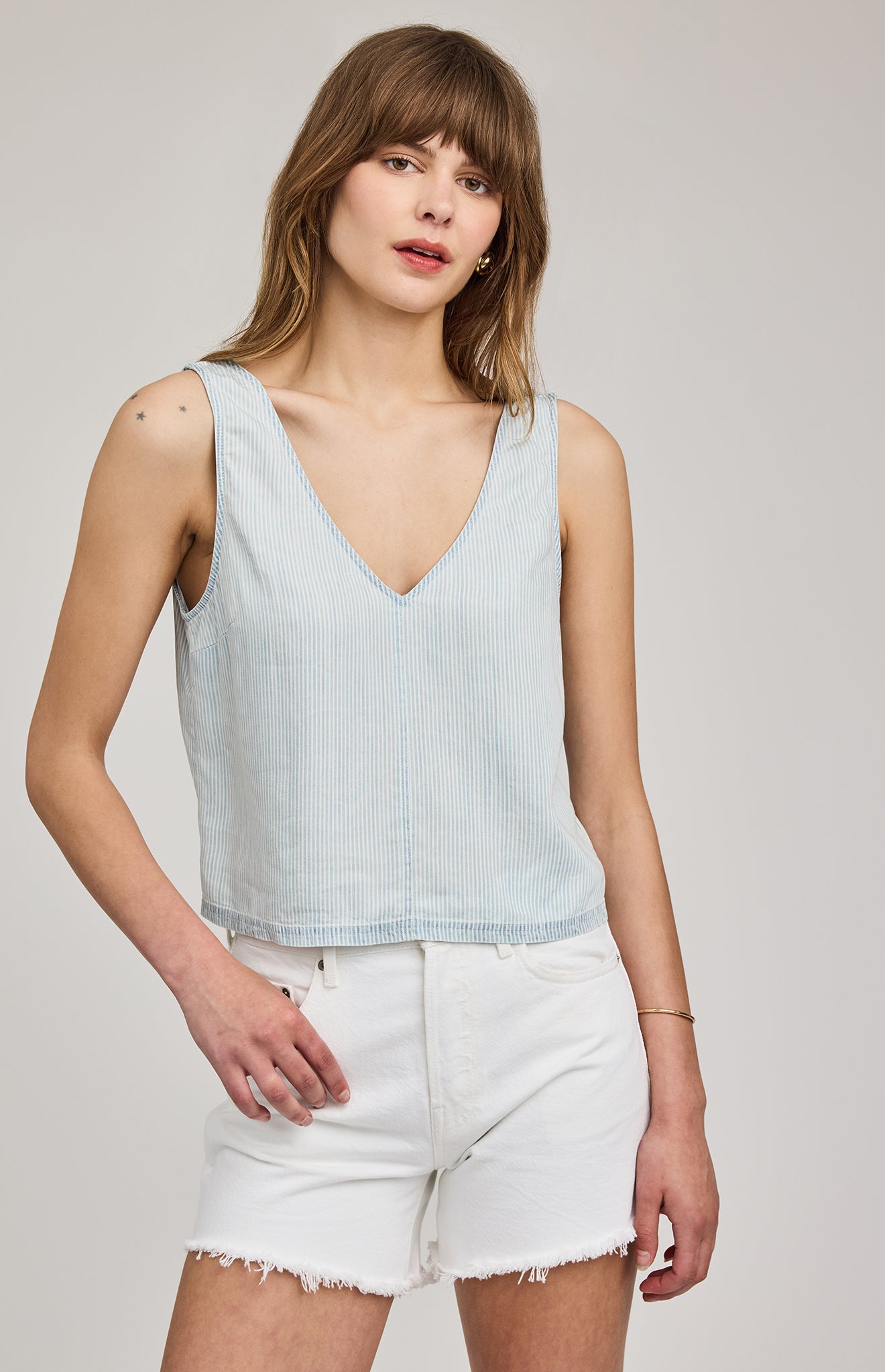 Colette Tank|color:Blue Stripe