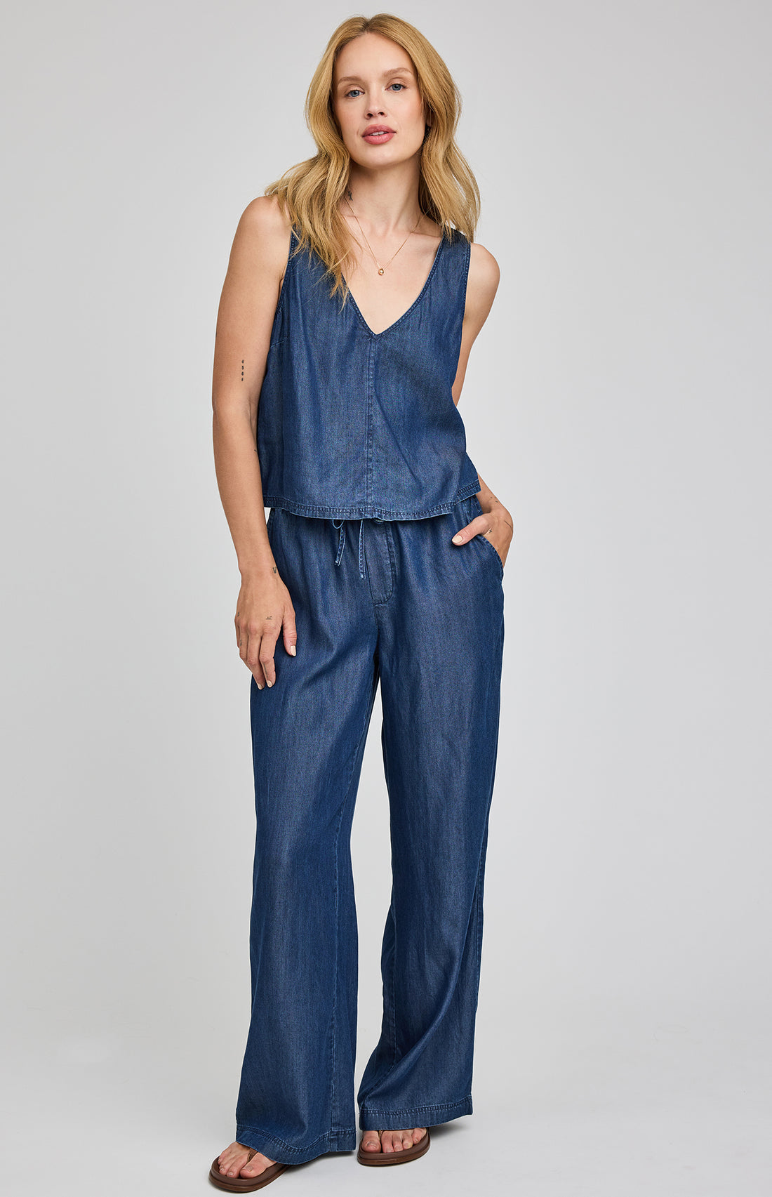 Colette Tank|color:Dark Blue