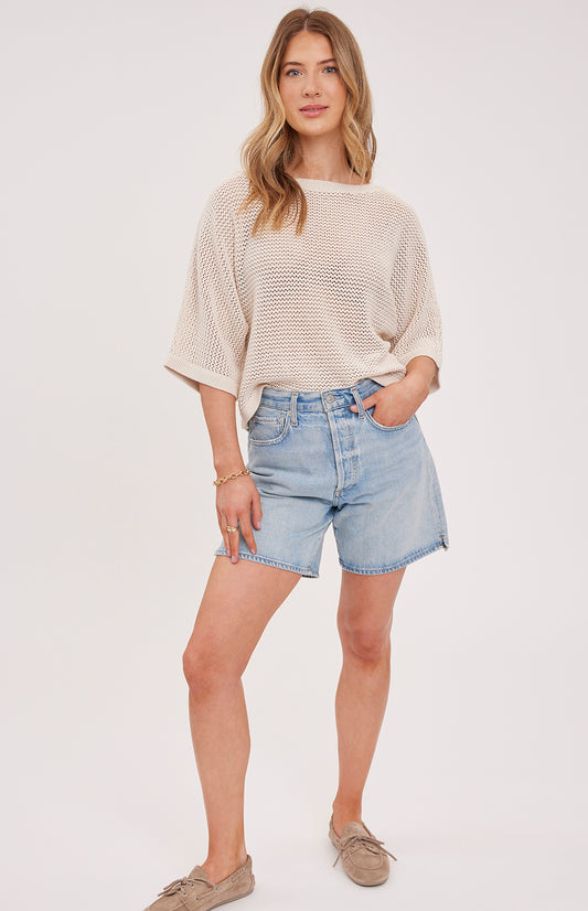 Samson Open Knit Pullover|color:Linen