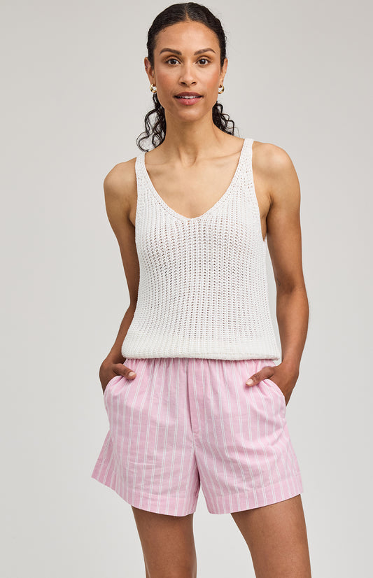 Lima Short|color:Carnation Stripe