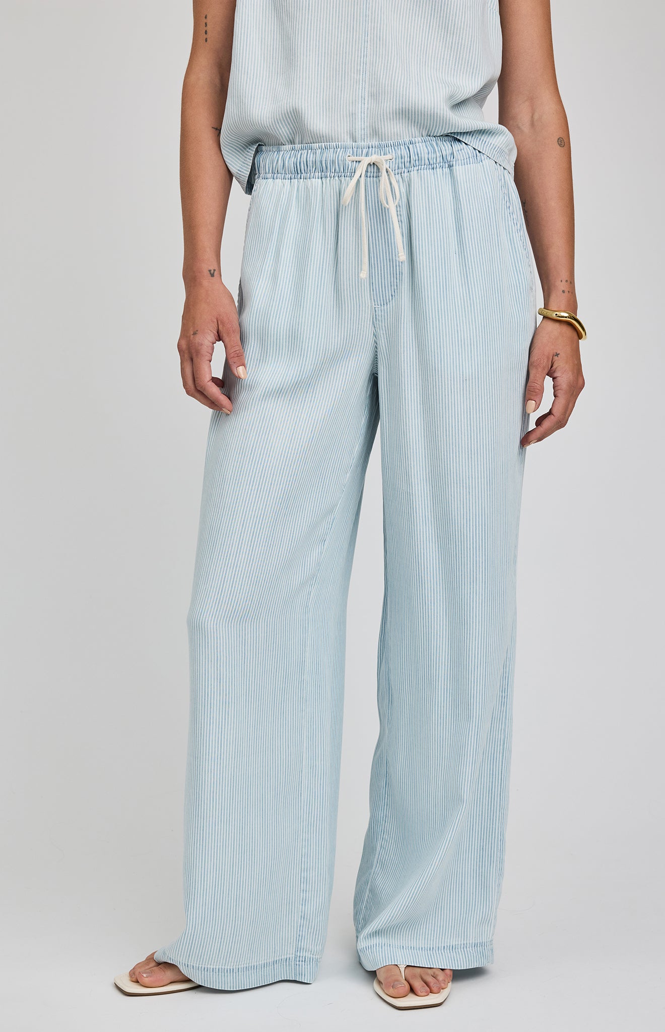 Camille Pant|color:Blue Stripe