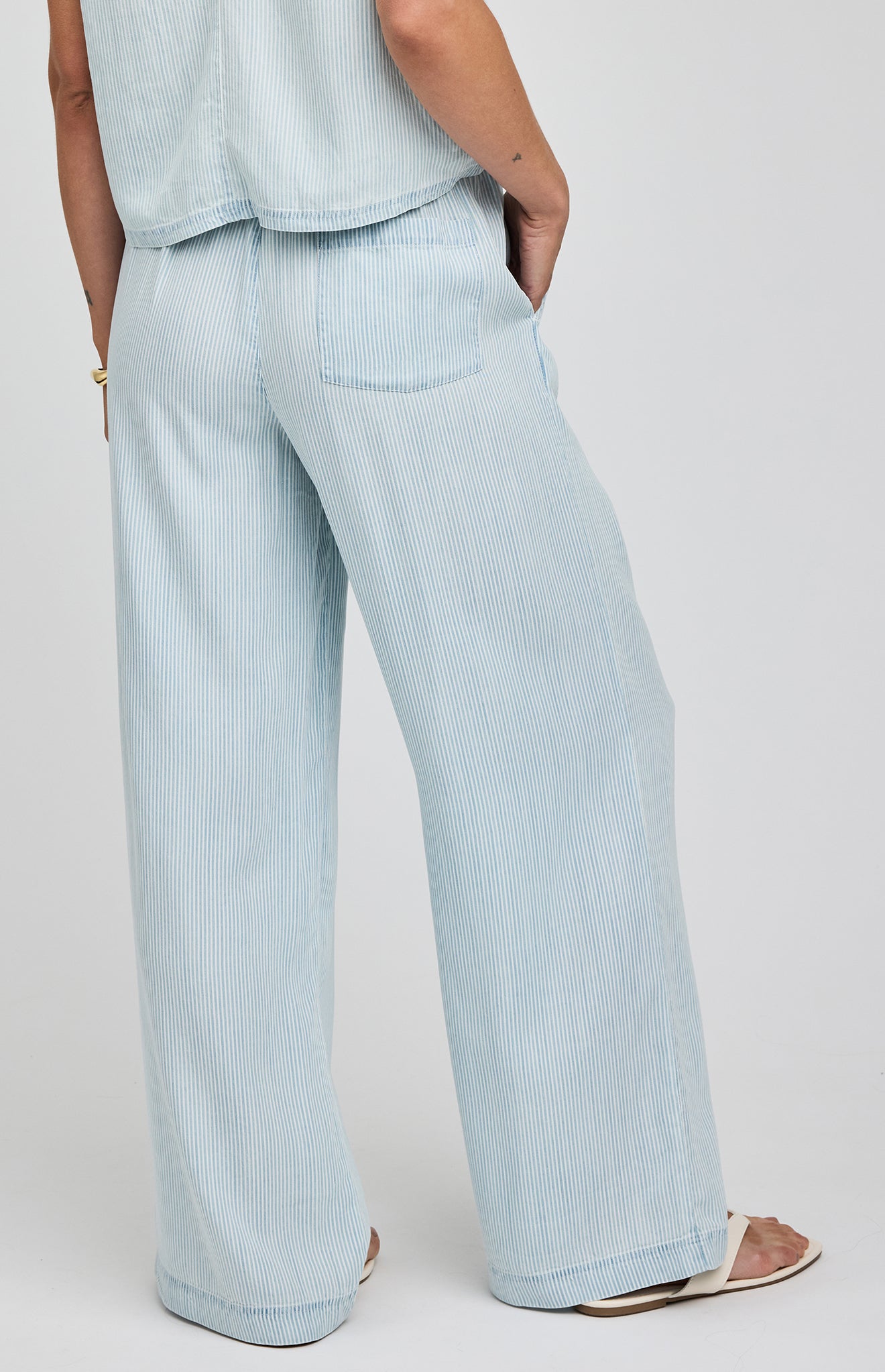 Camille Pant|color:Blue Stripe