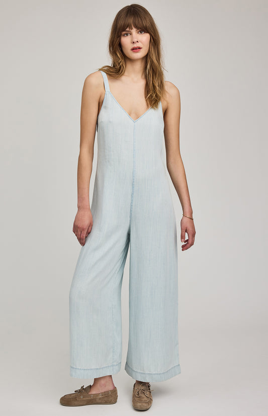 Cambry Jumpsuit|color:Blue Stripe