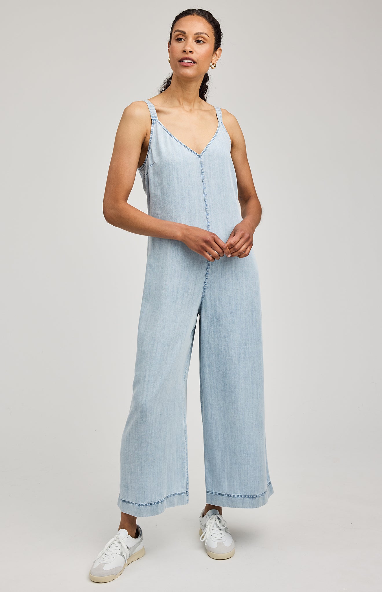 Cambry Jumpsuit|color:Light Blue