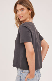 Lucy Cotton T-Shirt|color:Washed Black