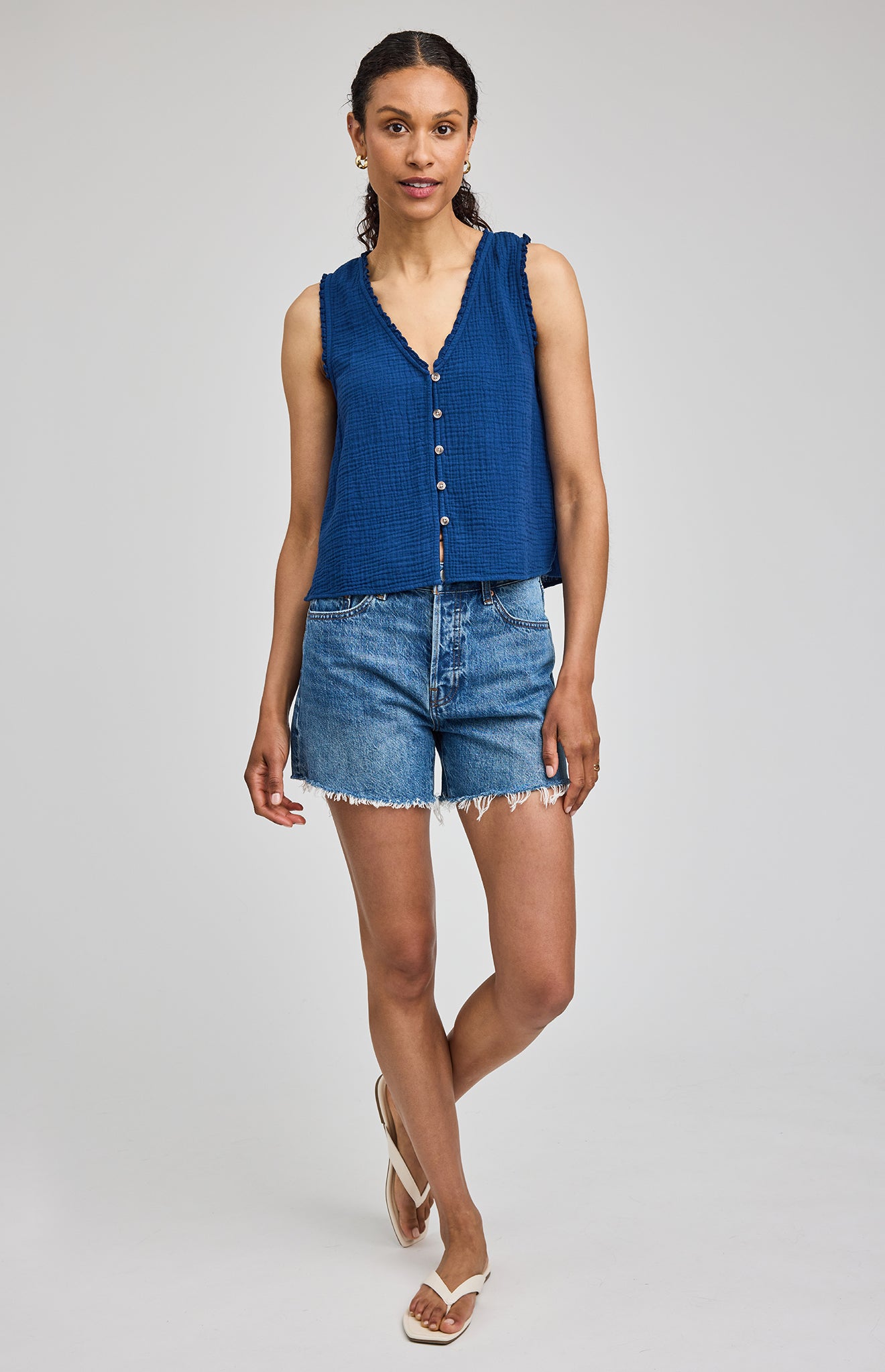 Breanna Tank|color:Marine