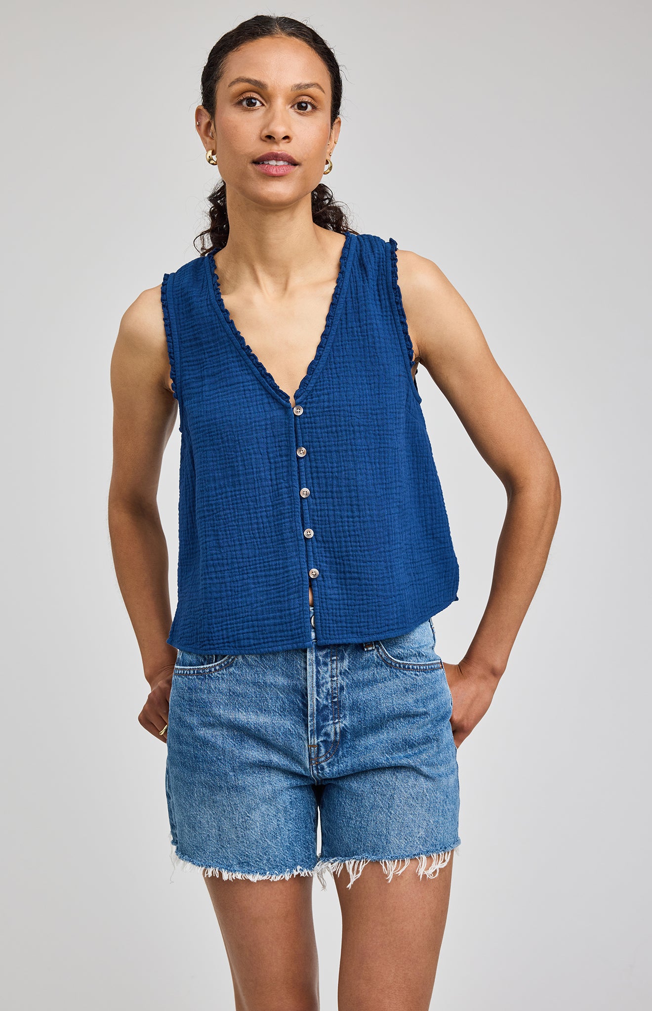 Breanna Tank|color:Marine
