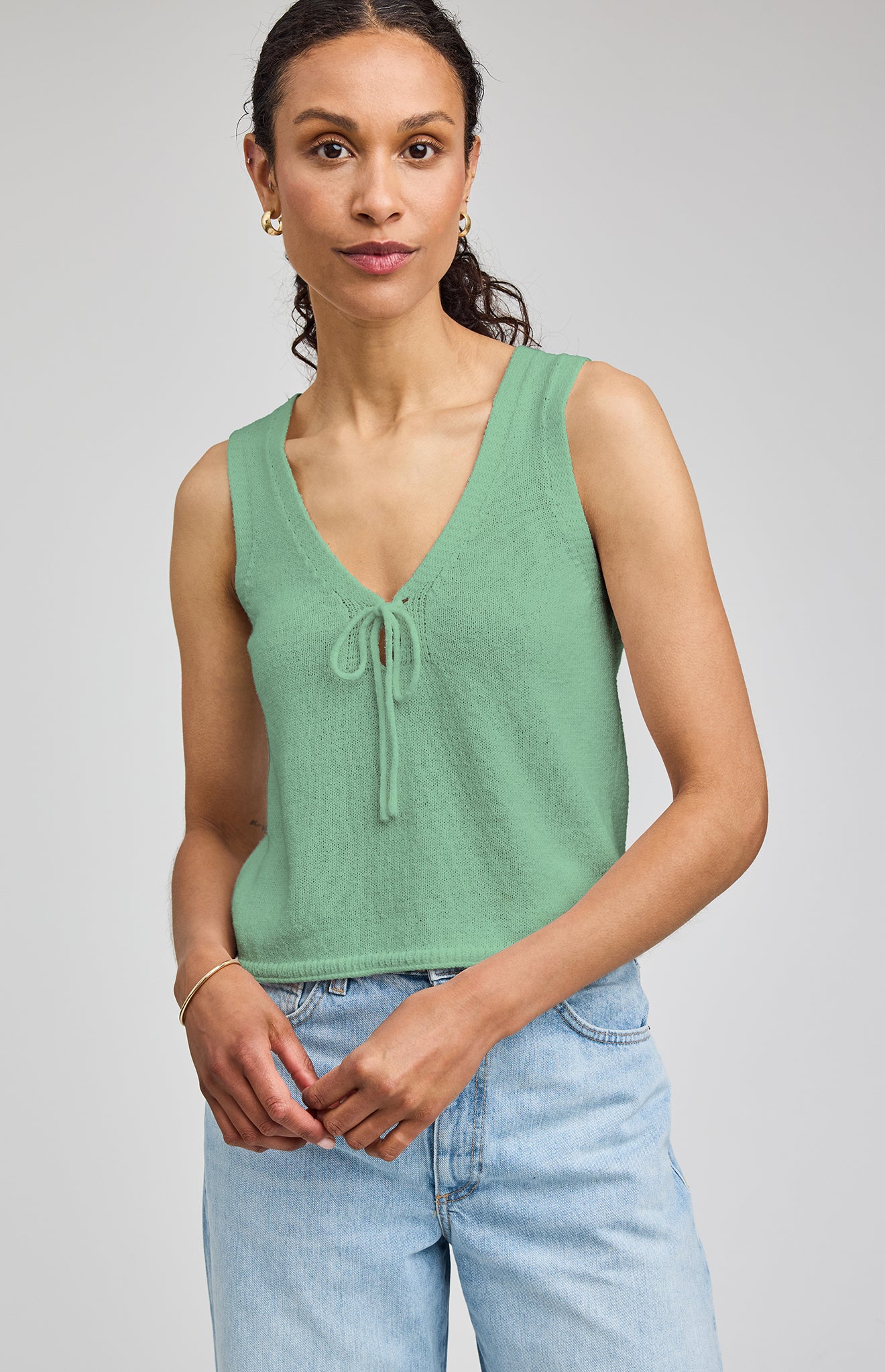 Rebel Knit Tank|color:Jade