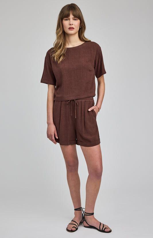 Juno Shorts|color:Espresso