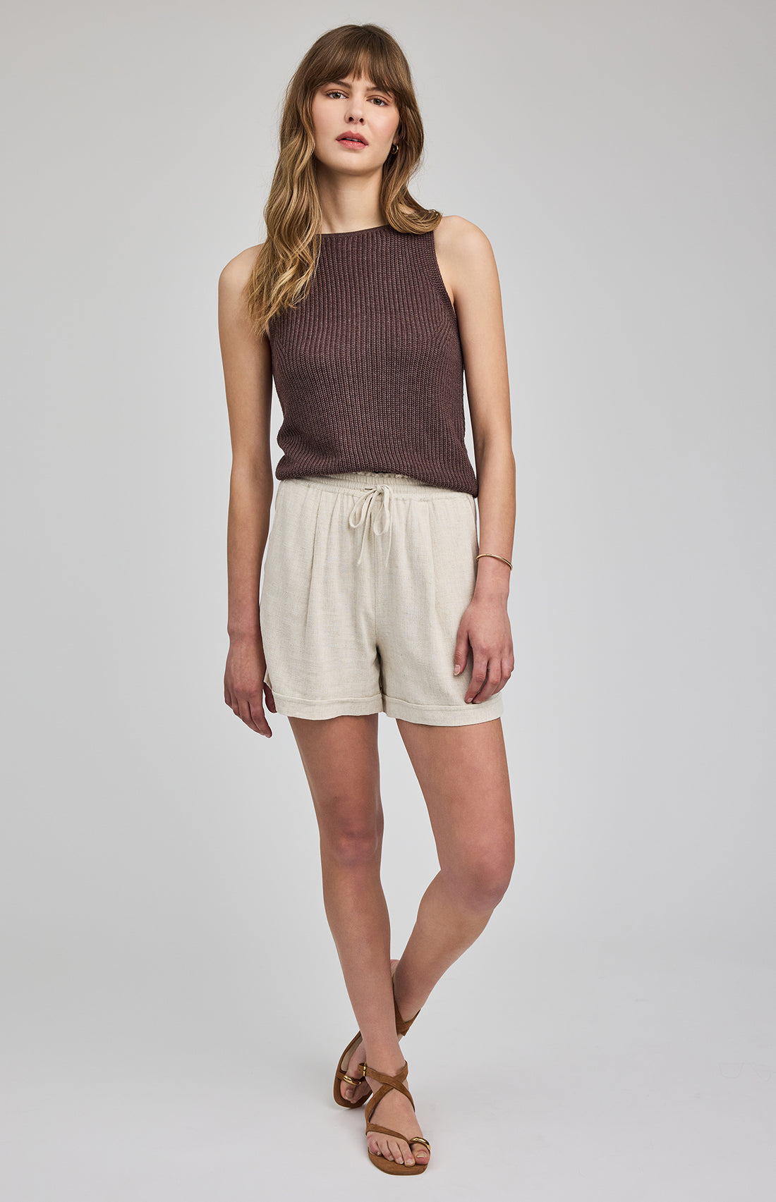 Juno Shorts|color:Linen