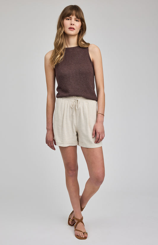 Juno Shorts|color:Linen