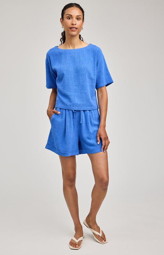Juno Shorts|color:Riviera