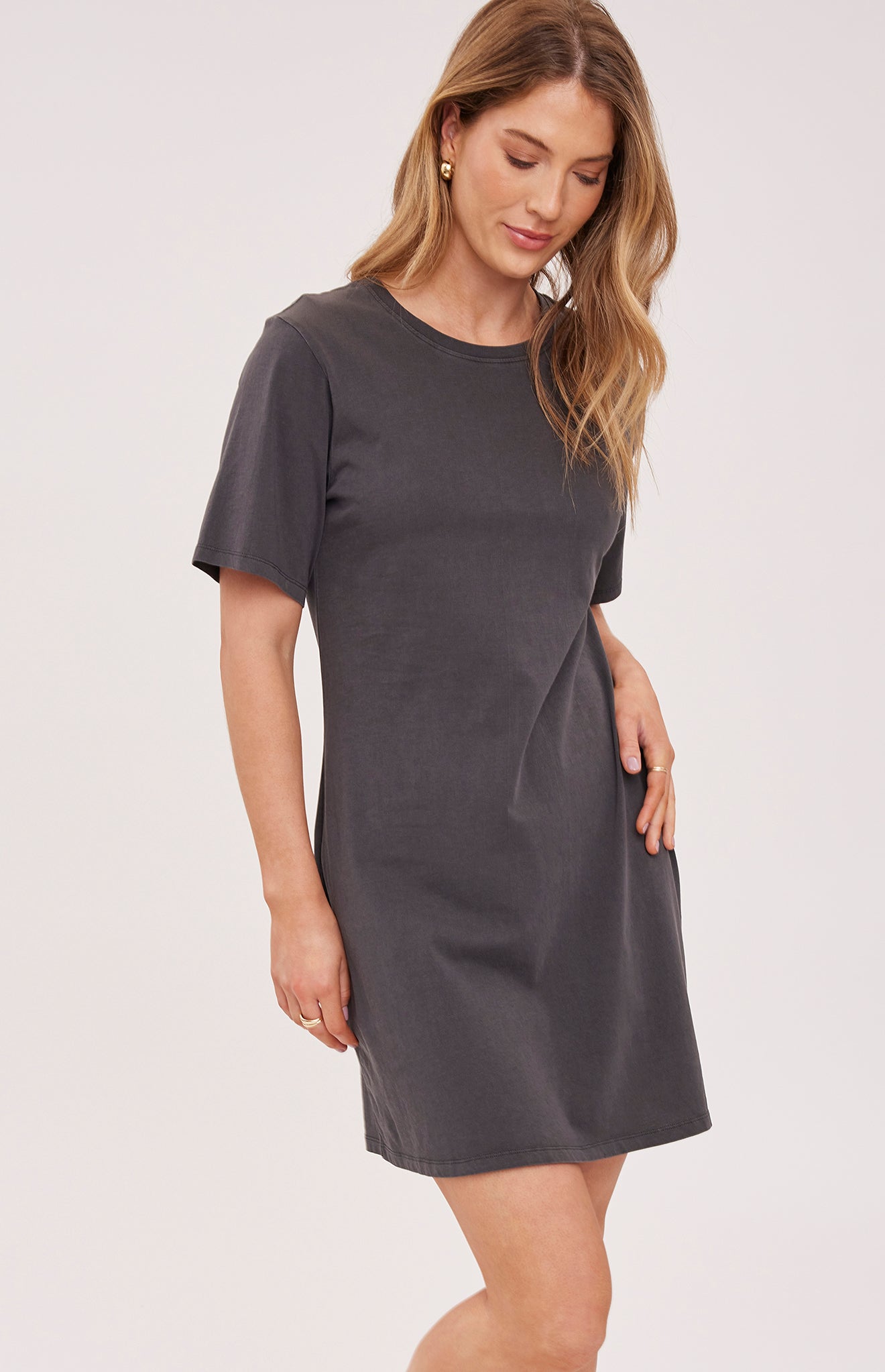 Cindy T-Shirt Dress|color:Black