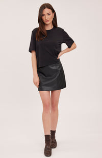 Chrissy Vegan Leather Mini Skirt