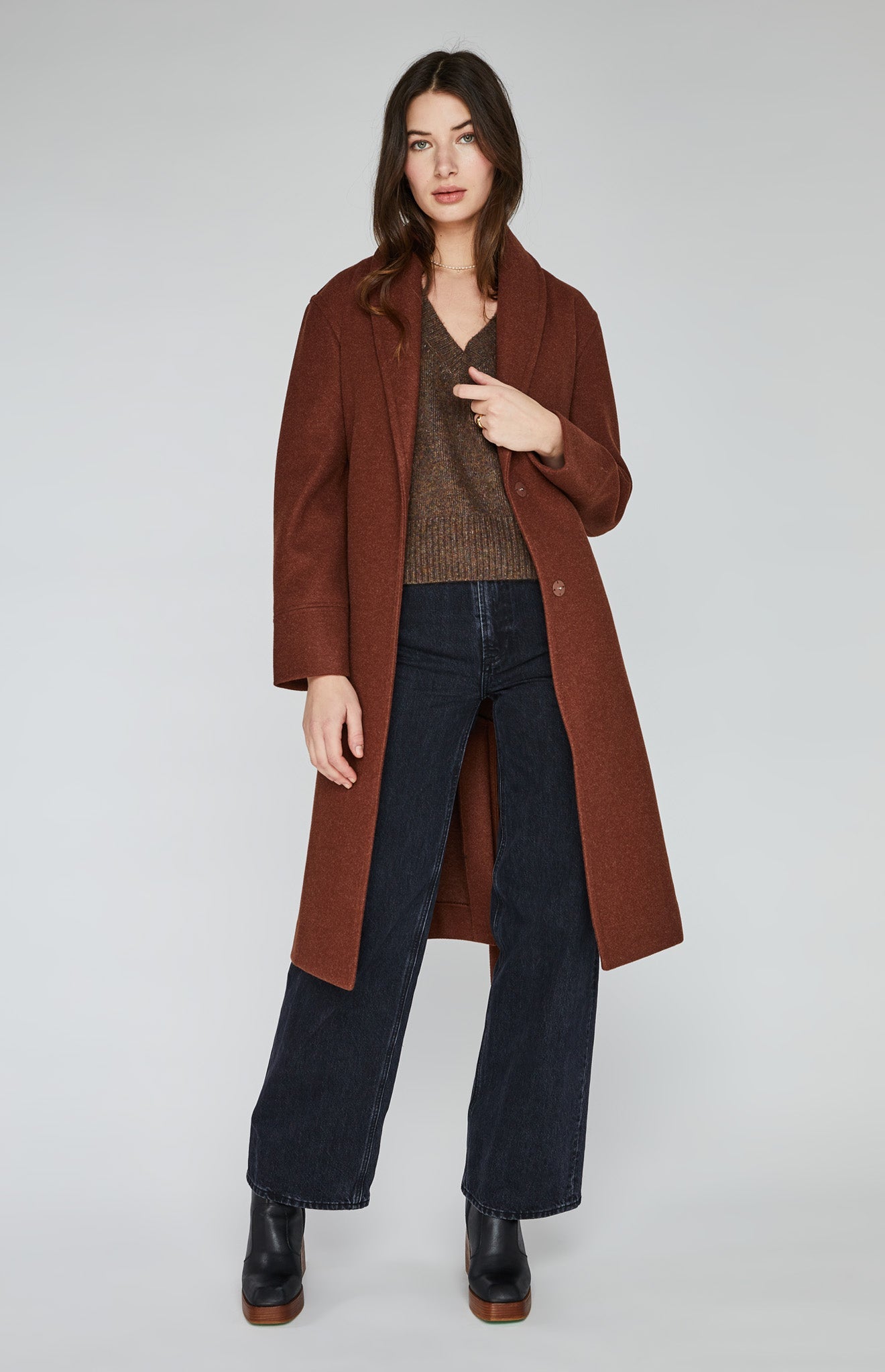 Bennet Coat|color:Heather Amber
