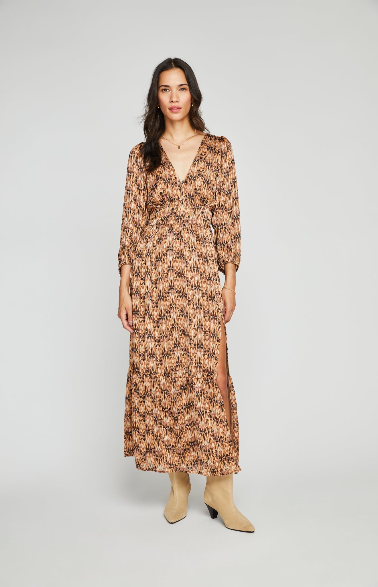 Beatrice Midi Dress Gentle Fawn