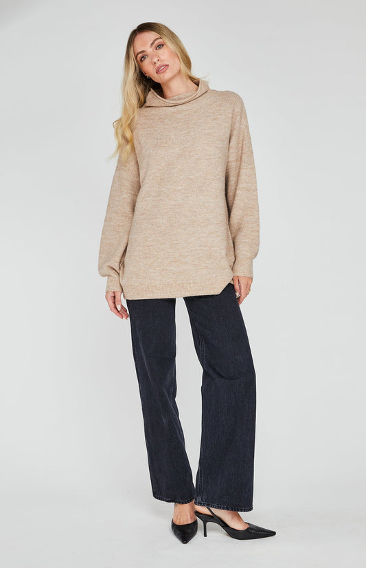 Jones Pullover Sweater|color:Heather Almond
