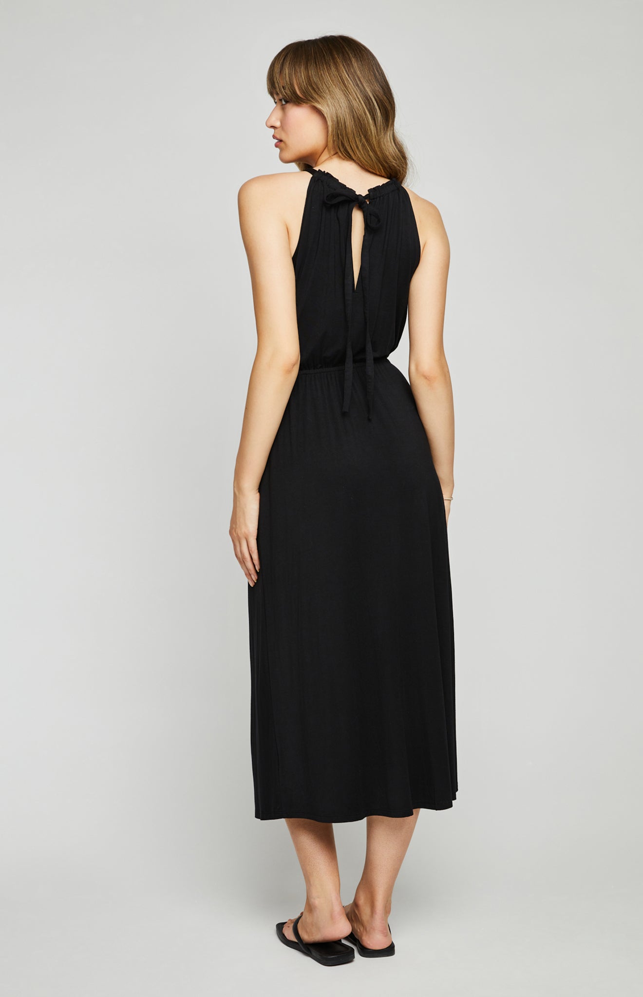 Edith Midi Dress|color:Black